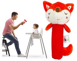 Akuku knuffelrammelaar, piepend, zacht, vos 0+ 0+ maanden