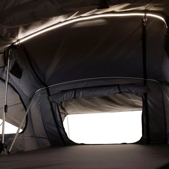 Daktent Lago - 2-personen - Incl. Matras - Zwart / Grijs - 140x240 cm van Merkloos — afbeelding 4