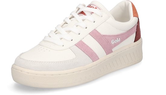 Baskets femme Gola Grandslam Trident blanc rose