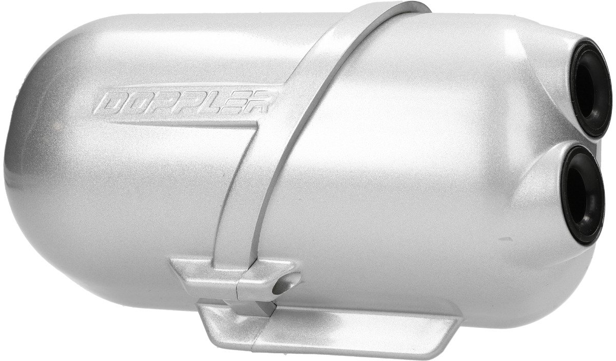 Luchtfilterhuis Doppler Airbox zilver voor Piaggio, Minarelli (28 – 35mm)