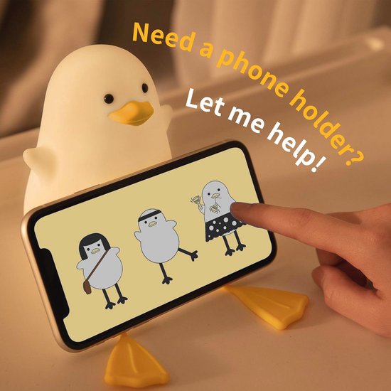 Schattig Eend Nachtlampje voor Kinderen - Perfect Cadeau voor Moeders en Tienermeisjes — afbeelding 5