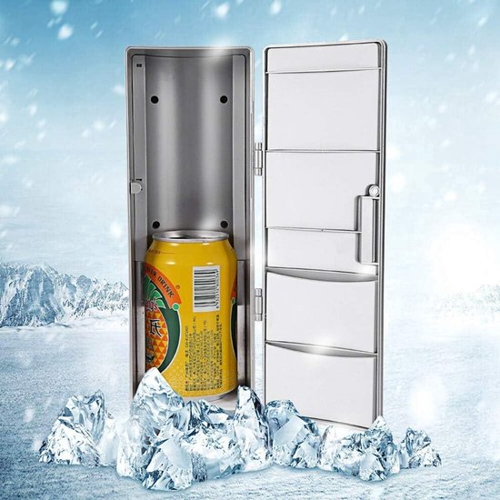Title: Portable USB Mini Fridge - Cans Beer Cooler Small Beverage ...