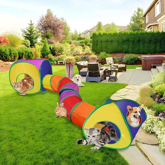 YUTUY 39 stuks Kattenspeelgoed,Kattenspeelgoedset met kattentunnel