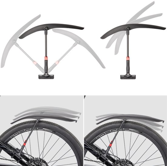 Achterspatbord Mountainbike Met Verlichting - Alpina