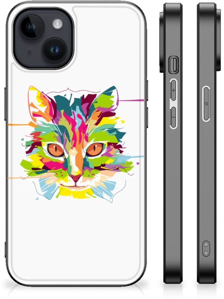 iPhone 15 Plus Hoesje Cat Color
