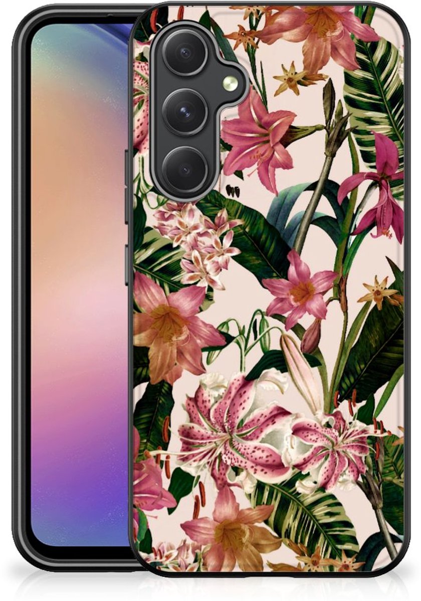 Samsung Galaxy A54 Bloemen Hoesje Flowers