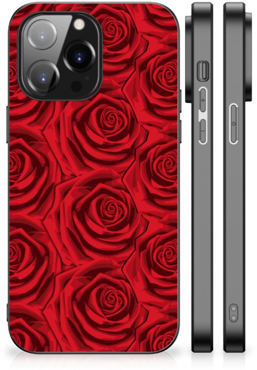 iPhone 14 Pro Max Bloemen Hoesje Red Roses