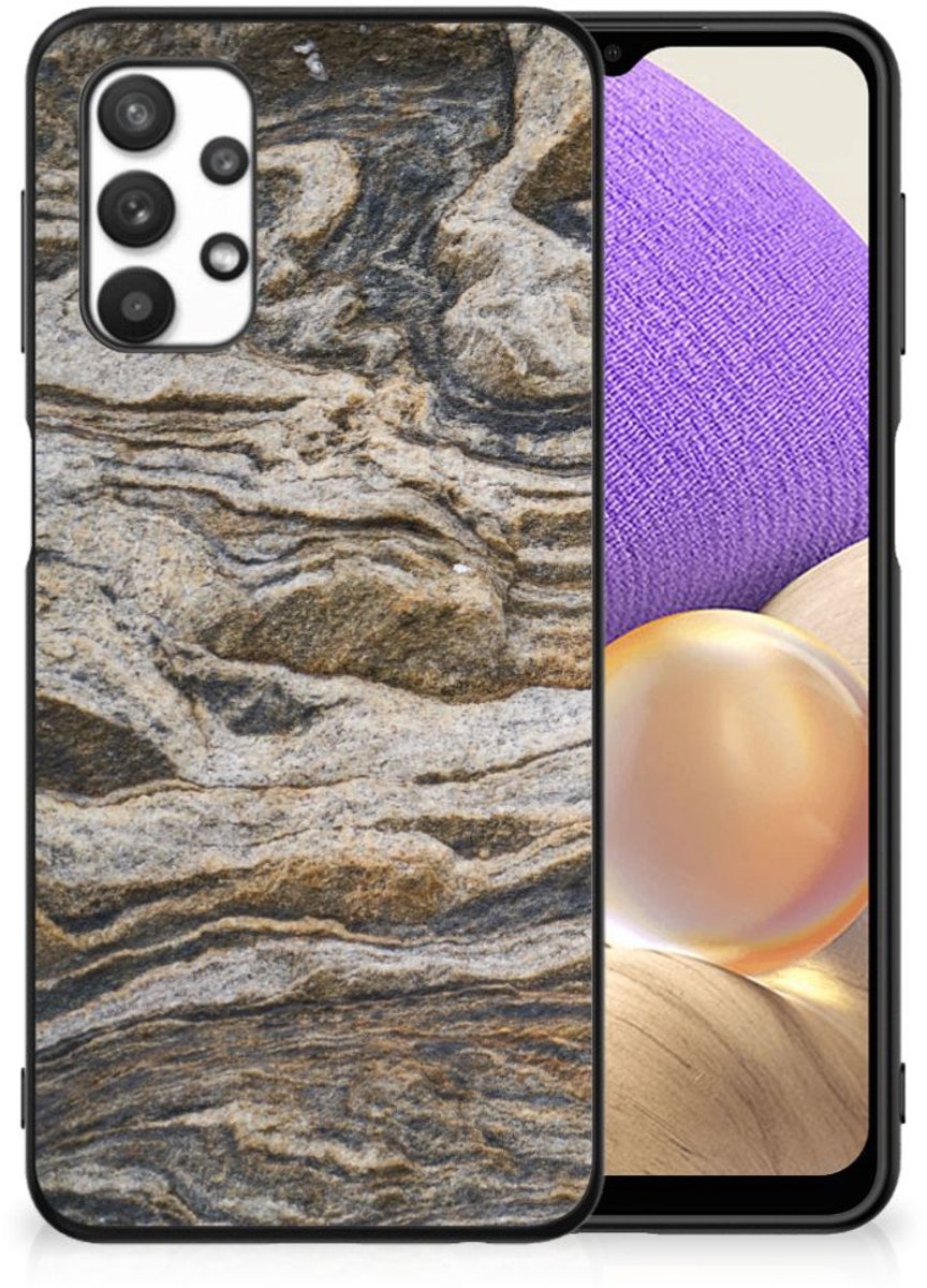 Samsung Galaxy A32 5G Marmeren Print Telefoonhoesje Steen