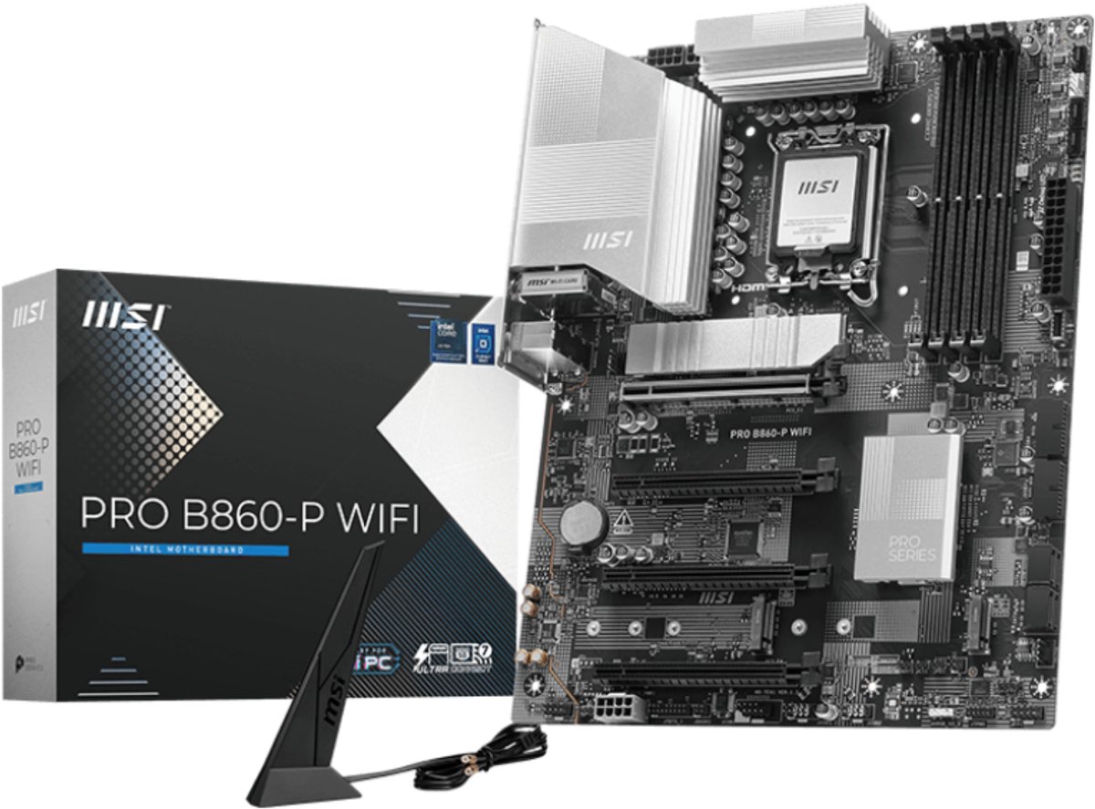 MSI PRO B860-P WIFI - Moederbord - Socket 1851 - ATX - Intel B860 chipset