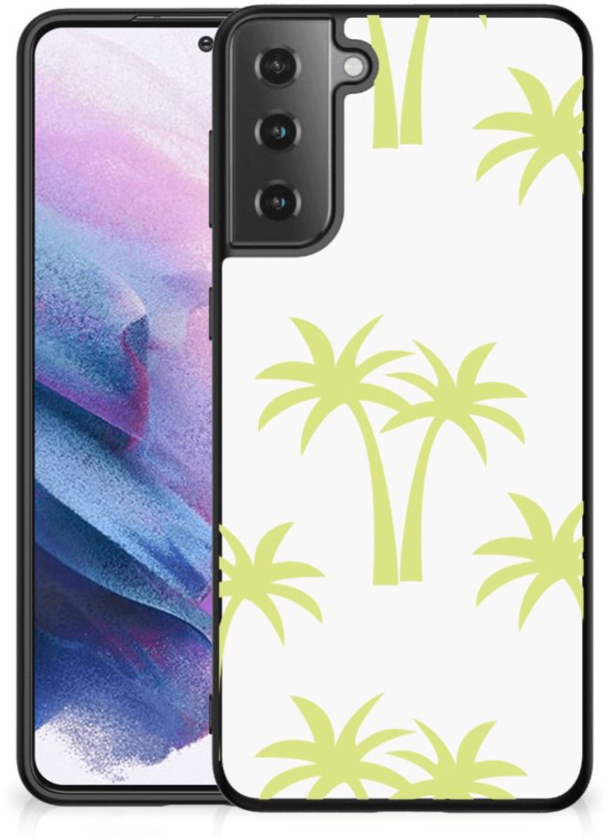 Samsung Galaxy S21 Plus Bloemen Hoesje Palmtrees