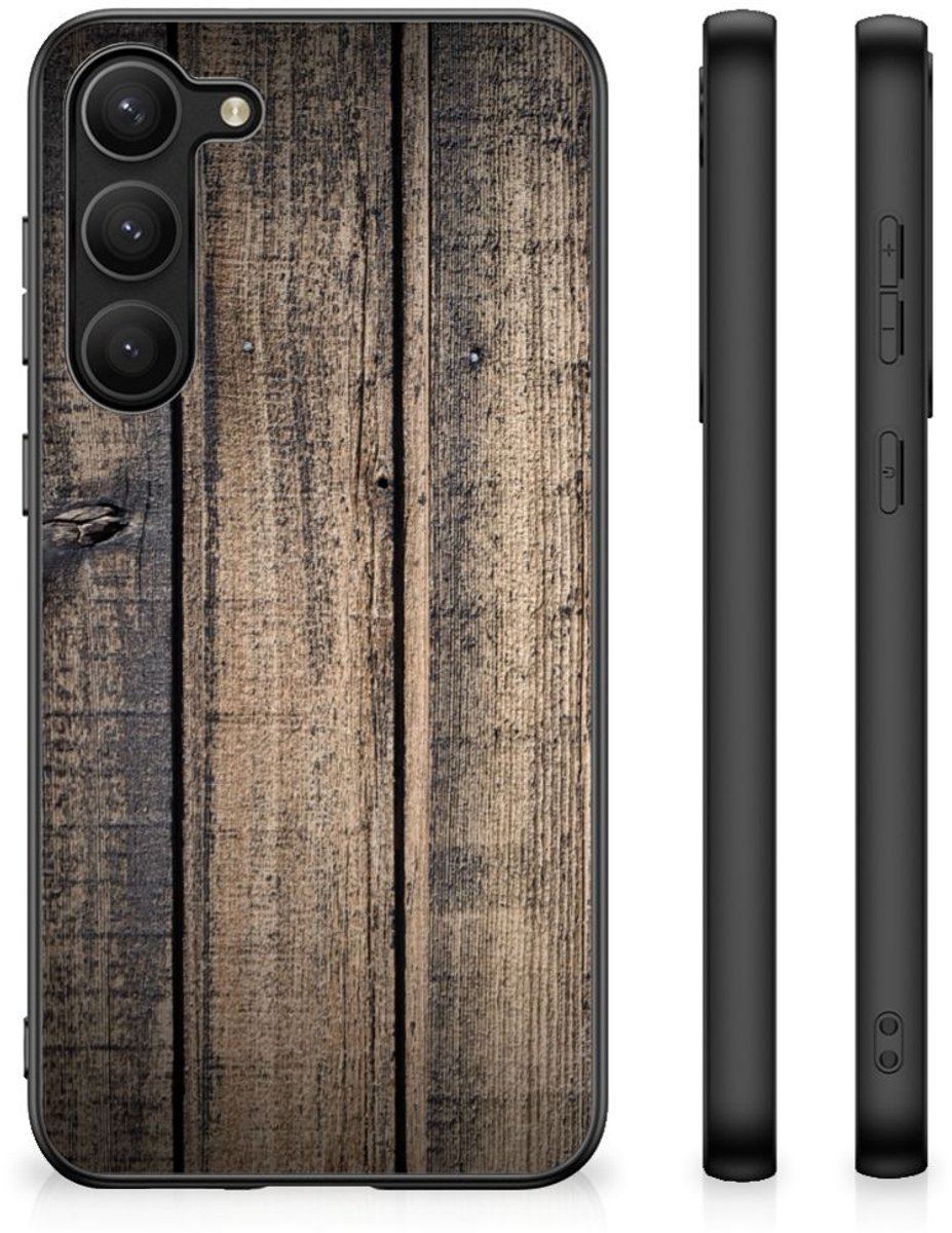 Samsung Galaxy S23 Plus Houten Print Telefoonhoesje Steigerhout