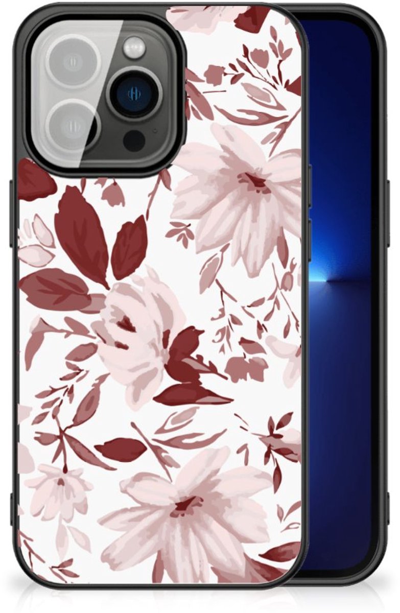 Kleurrijke Telefoonhoesje iPhone 13 Pro Watercolor Flowers