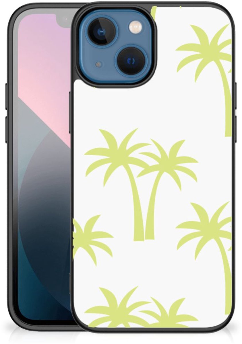 Apple iPhone 13 mini Bloemen Hoesje Palmtrees