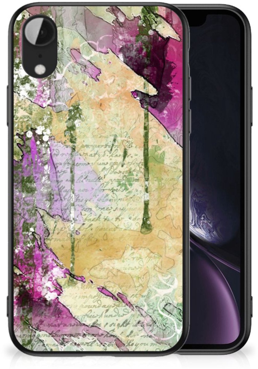 Kleurrijke Telefoonhoesje Apple iPhone XR Letter Painting