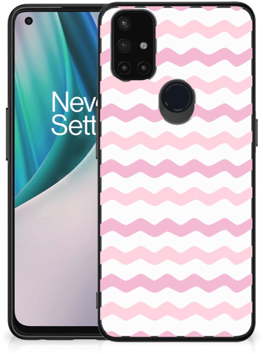 OnePlus Nord N10 5G Back Case Waves Roze