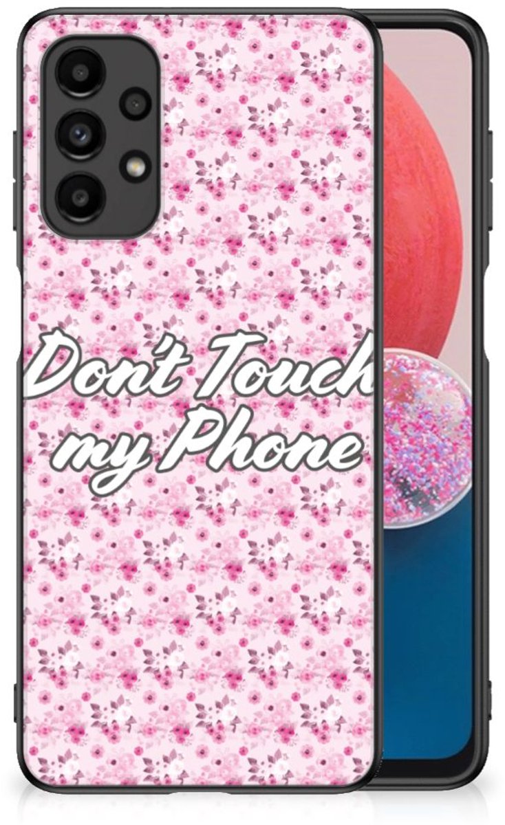 Samsung Galaxy A13 4G Telefoon Hoesje Flowers Pink DTMP