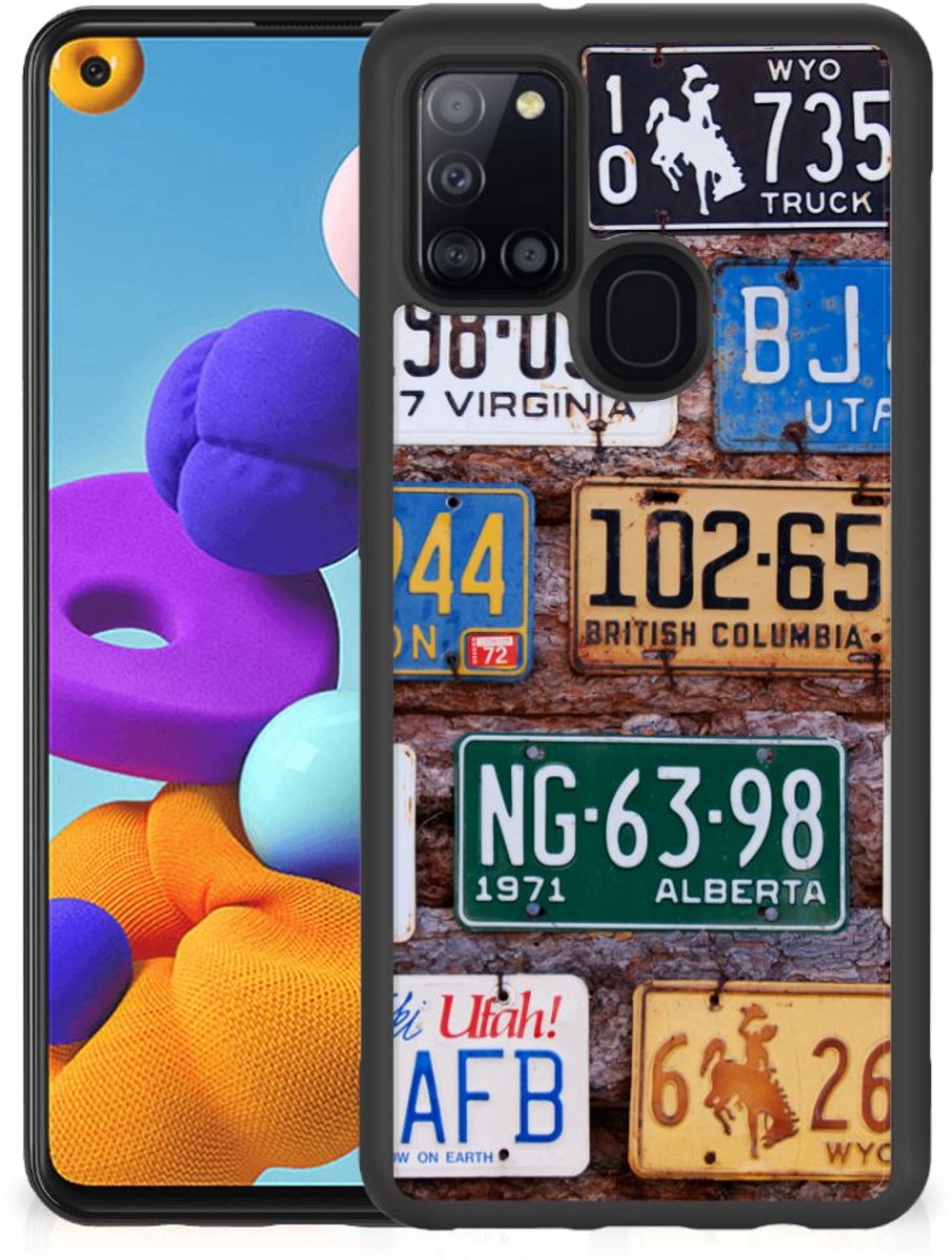 Samsung Galaxy A21s Grip Case Kentekenplaten