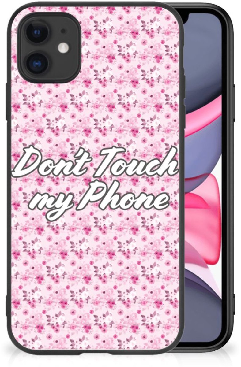 iPhone 11 Telefoon Hoesje Flowers Pink DTMP