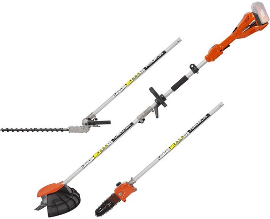Powerplus POWDPGMTS1 - Tuin multitool 4-in-1 borstelloos 40V - INCL. batterij 2X20V 5.0/2.5AH en lader - HANDSCH. - 3 ACC. van Merkloos	 — afbeelding 3