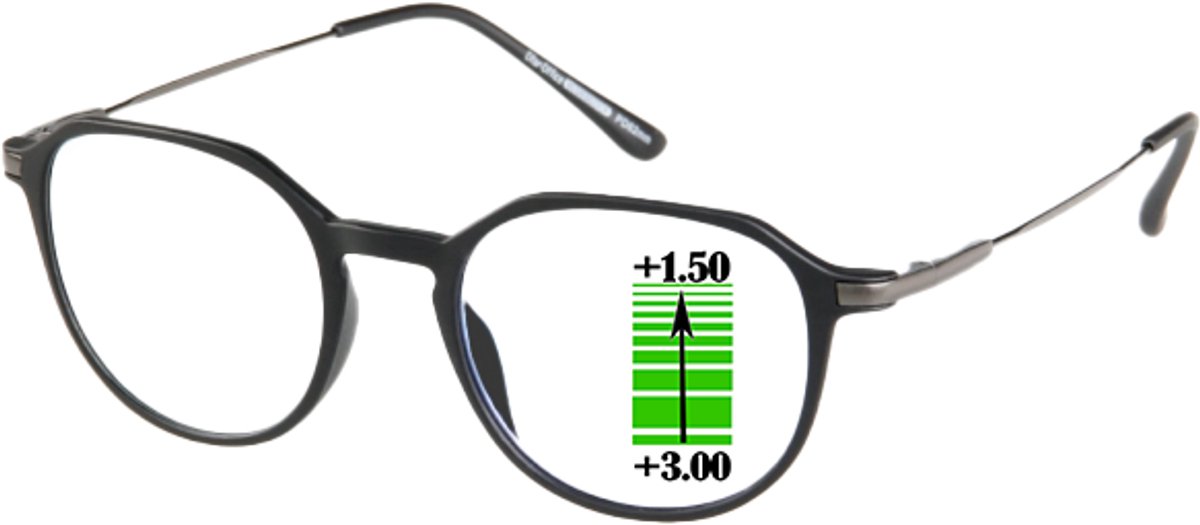 Leesbril Ofar Office Multifocaal CF0004A- Zwart -+3.00