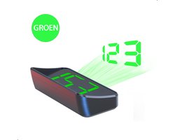 Tech Essentials® GPS Snelheidsmeter Auto HUD - USB-C - Groen | Head Up Displays