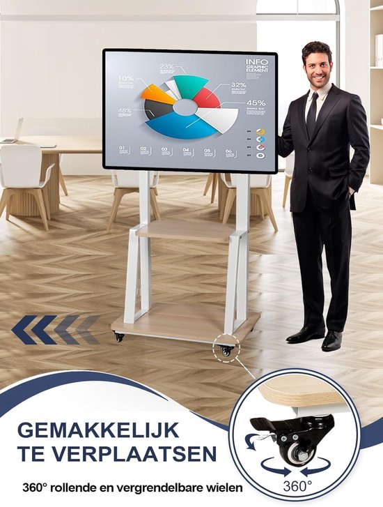 Groothandel vloerstandaard voor flat screen-tv voor het monteren