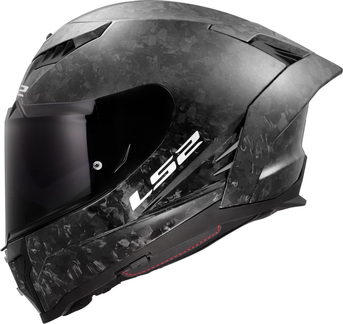LS2 FF807 Dragon integraalhelm forged carbon zwart XXXL - Helm motor en scooter