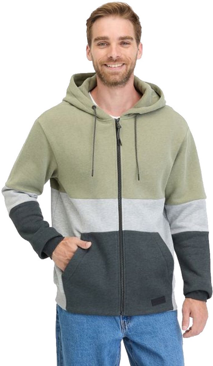 Ragwear Blocky Dusty Sweatshirt Heren Olijf