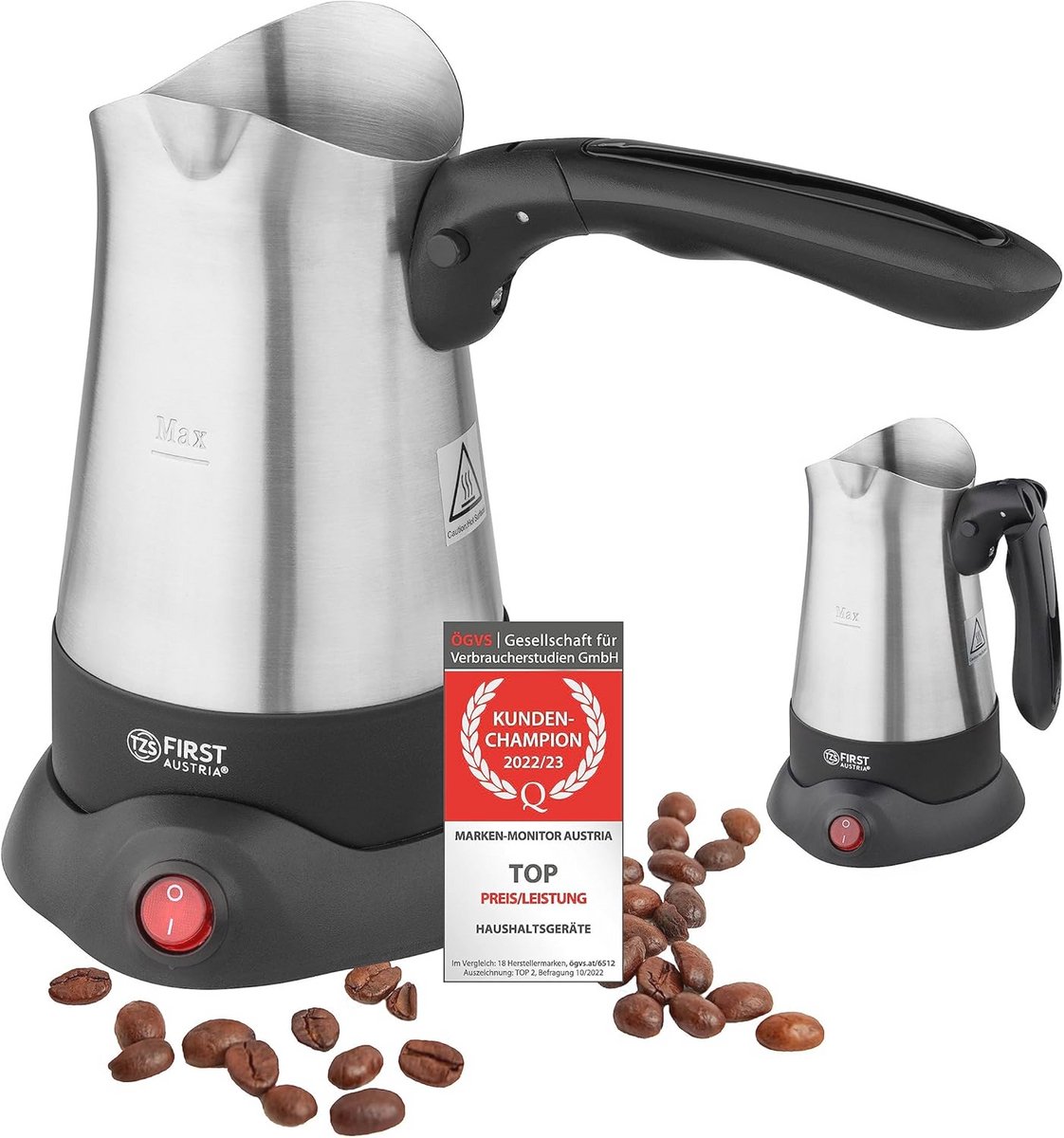 Turks Koffiezetapparaat 800W Elektrische Koffiemachine voor 4-5 Kopjes Koffie