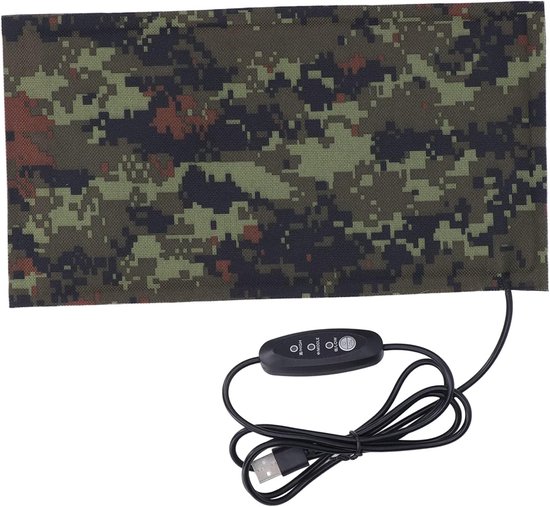 USB Verwarming - Verwarmingsplaat - USB Aangedreven Elektrische Kledingverwarming - Waterdicht - Warmte- en Koudebescherming - 3 Temperatuurinstellingen - 1 Paar (10x20CM) van Merkloos	 — afbeelding 2