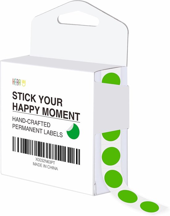 PATIKIL Gekleurde stipstickers 1 inch, 500 stuks