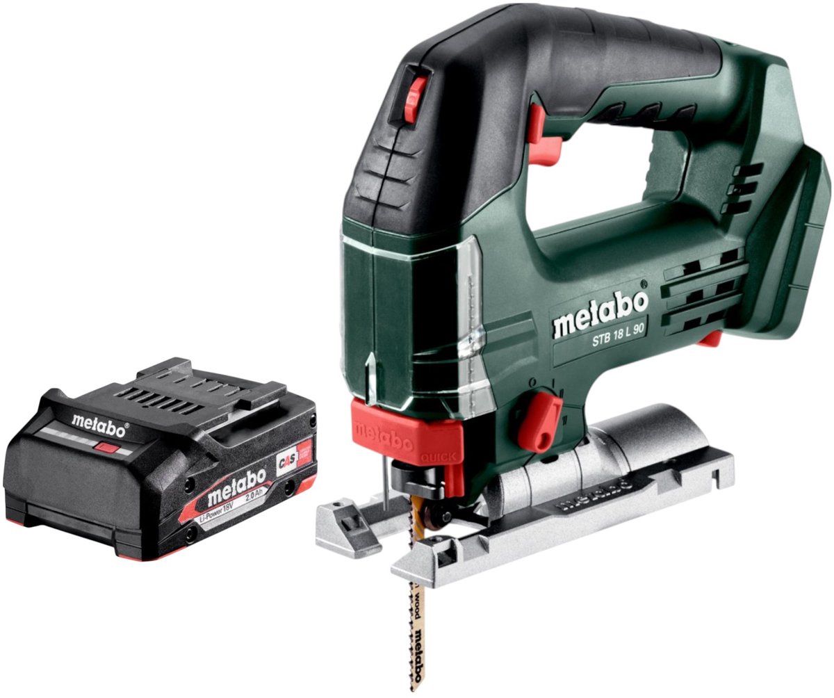 Metabo STB 18 L 90 accu-decoupeerzaag 18 V 90 mm + 1x accu 2,0 Ah - zonder oplader