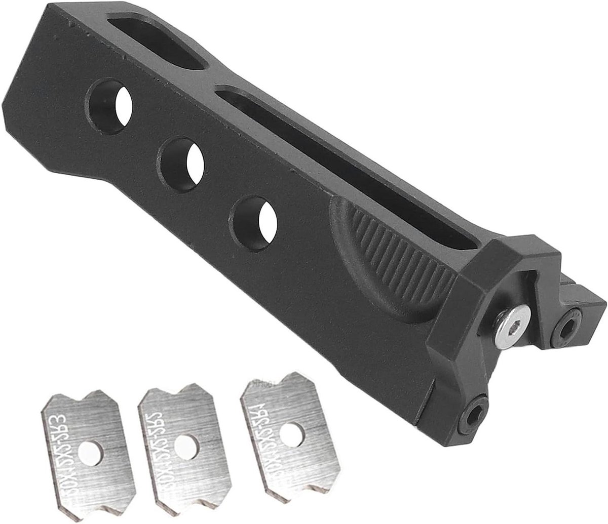 Allecto Premium - Houtbewerking Rand Trimmer Aluminium - Afschuining Plane - Banding Trimmer - Veneer Trimmer - Rand Afschuining - Burr Schraper - Board Deburring Tool - Snel Hout Trimmen