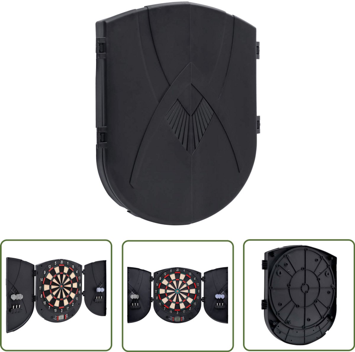 vidaXL Electrisch Dartbord - Dartbord - Dartbord elektrisch met darts polypropeen zwart - Dartset - Gamekamer - Partygame