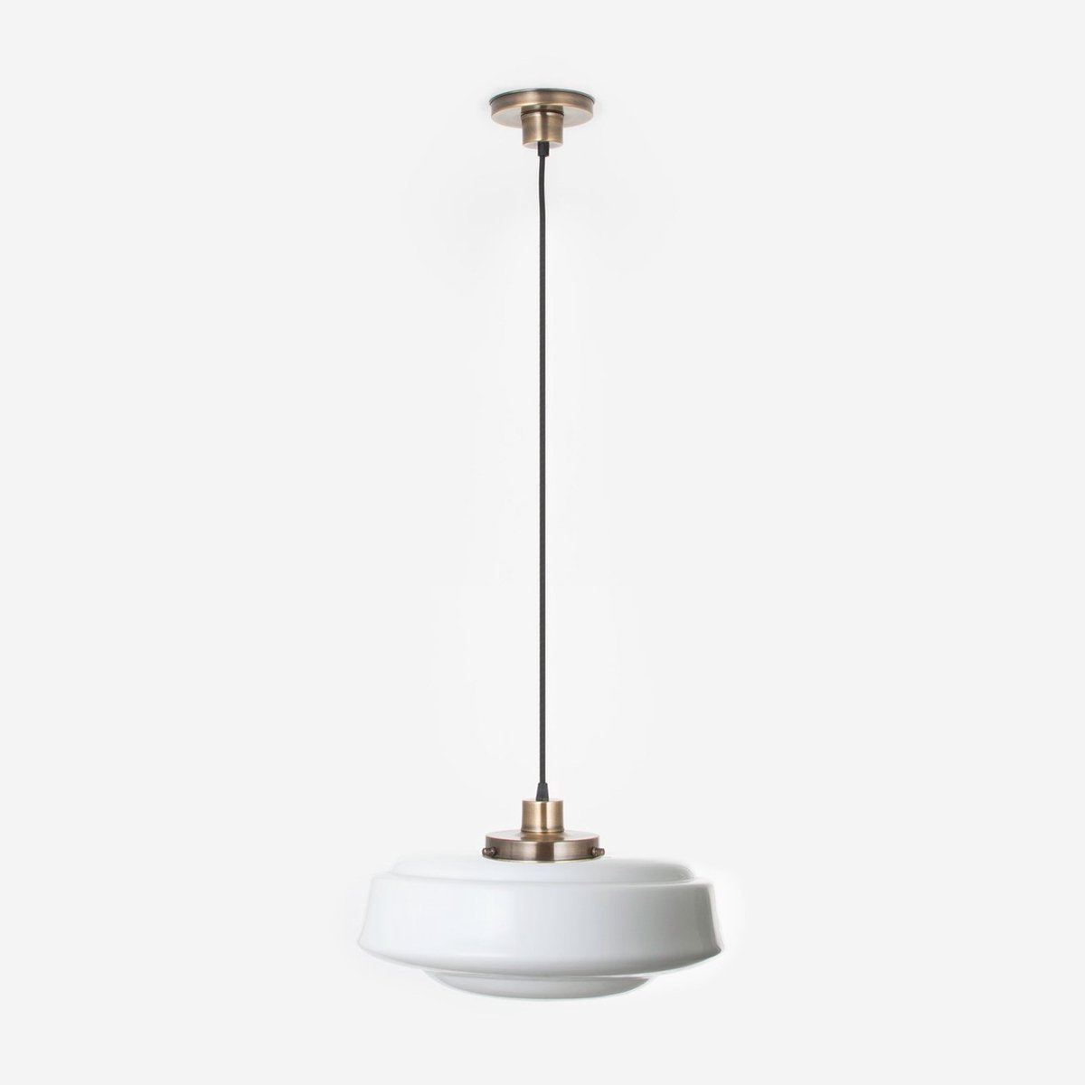 Hanglamp aan snoer Saucer 20's Brons - Art Deco Trade