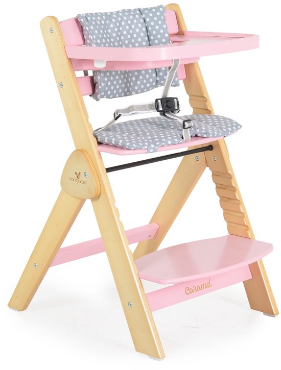 Cangaroo Caramel Pink 2-in-1 Meegroei Kinderstoel van Cangaroo — afbeelding 2