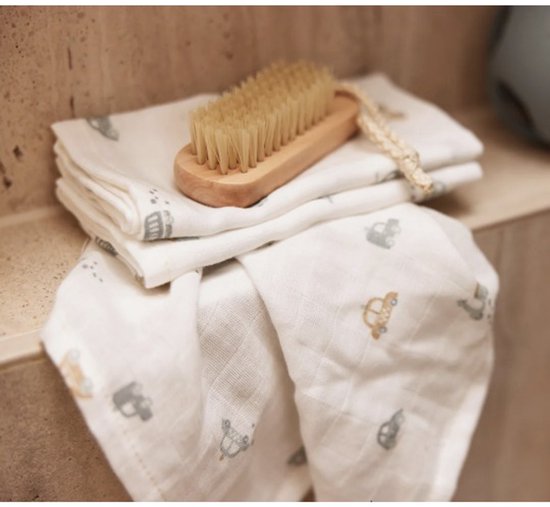 Jollein On The Go 3 Stuks Hydrofiel Washandjes 536-848-68075 van Jollein — afbeelding 4