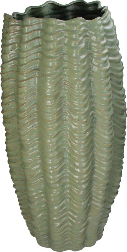 Vase HD Collection Faïence Vert 32x31,5x60cm
