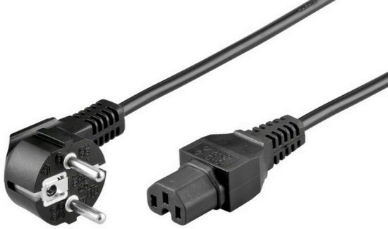 Goobay 93277, 2 m, Prise d'alimentation type F, Coupleur C15, H05RN-F3G, 250 V