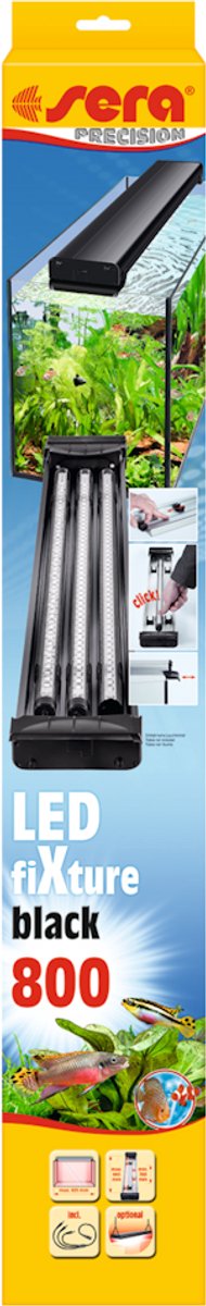 Sera LED Fixture Opzetlamp 800 - Black