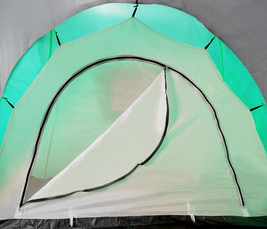 Campingtent Loksa, 6-persoons koepeltent Iglo tent Feesttent, 6 personen ~ groen van Camping — afbeelding 4
