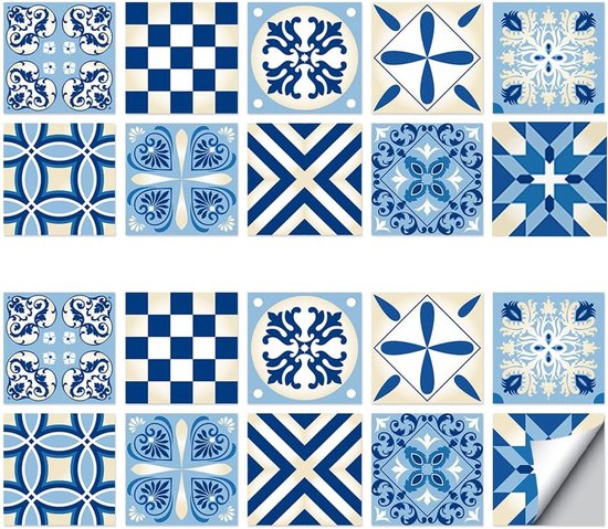 Alwayspon Wandtegelstickers voor woondecoratie, beschermfolie verwijderen en opplakken, zelfklevende spatwand, tegelstickers voor woonkamer, keuken, badkamer, decoratie, citroengeel, 27 stuks