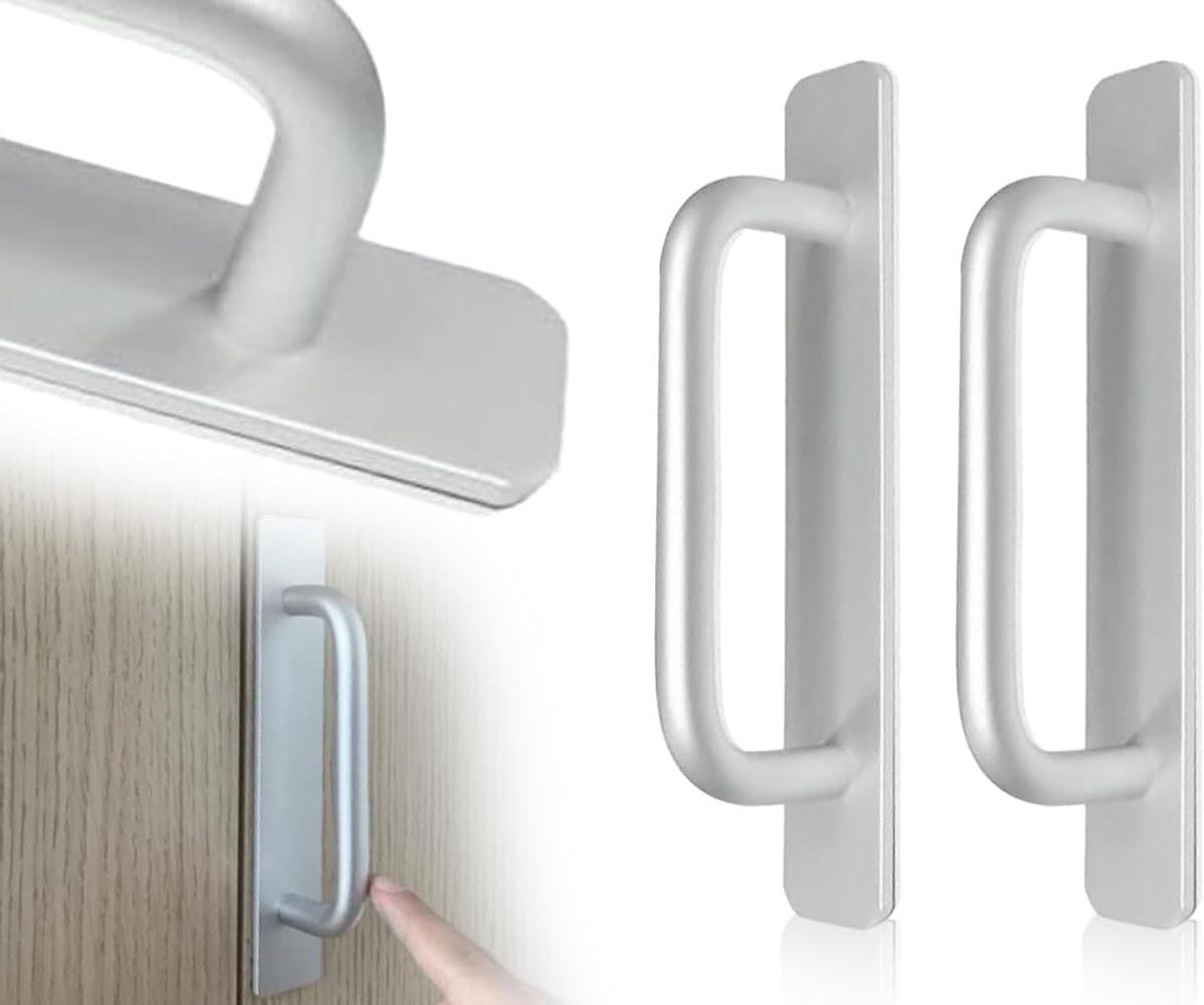Allecto Plus - Zelfklevende meubelgrepen 2 stuks voor buiten - Aluminiumlegering - Keukeng