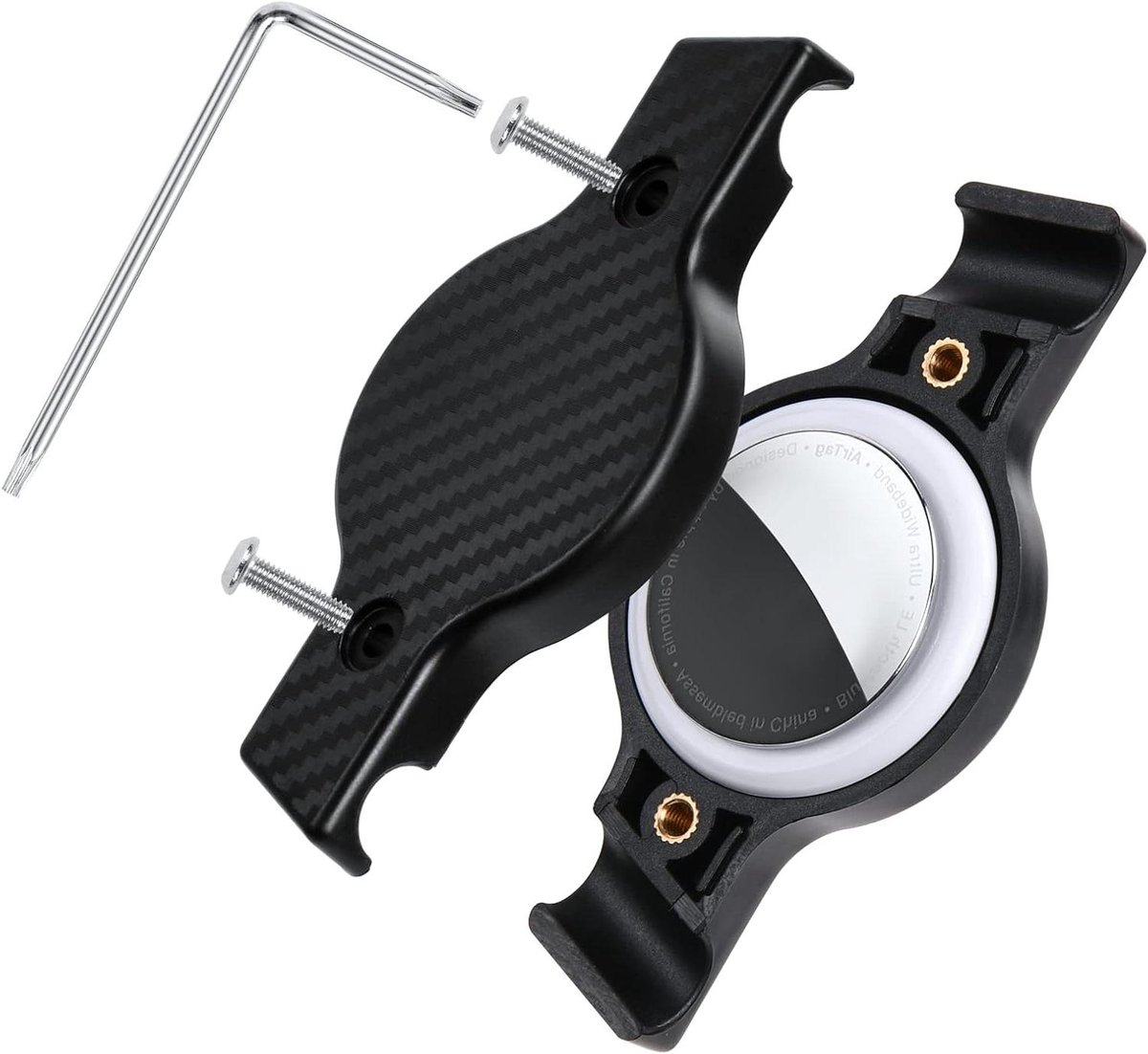 Allecto Plus - AirTag Fiets Mount met Water- en Schokbestendige Montage voor Stads- en Mountainbikes