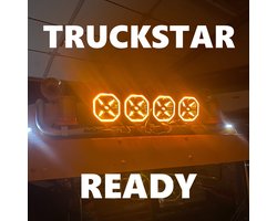 Verstraler - Luminalights - Power X 9 - 8.7 - 22cm - Positielicht Wit/Amber - 1 flitspatroon - Driving