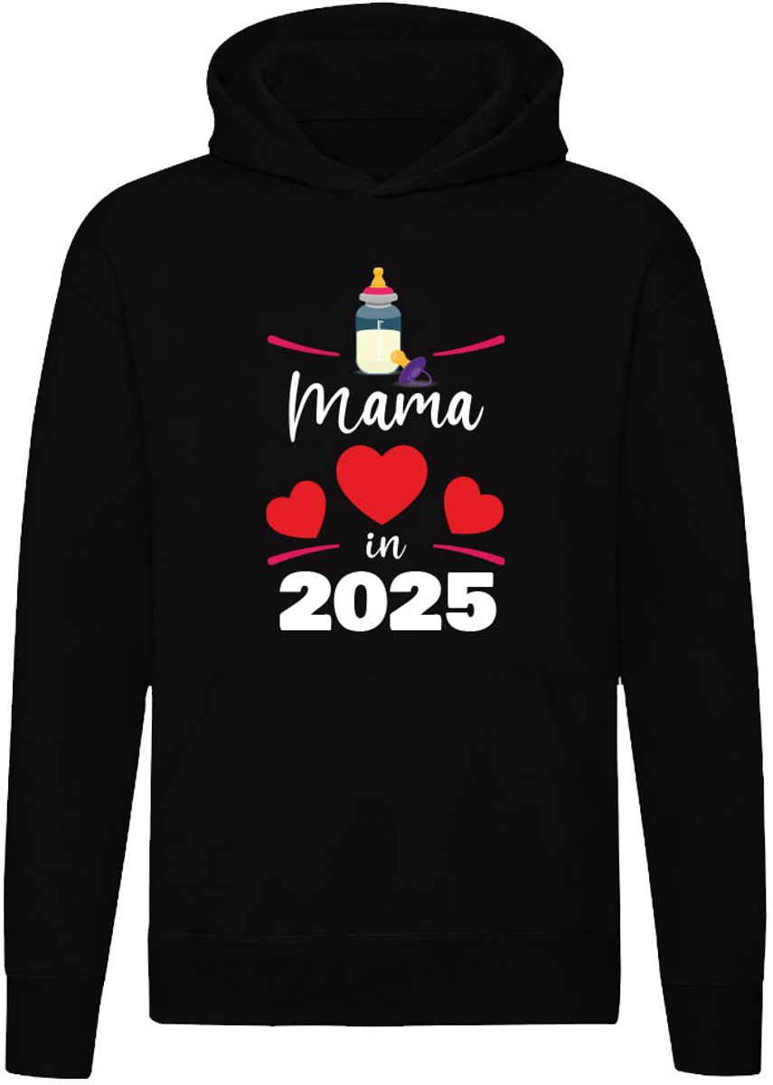 Mama in 2025 Hoodie - moeder - zwanger - bekend maken - kindje - baby - in verwachting - zwangerschap - trui