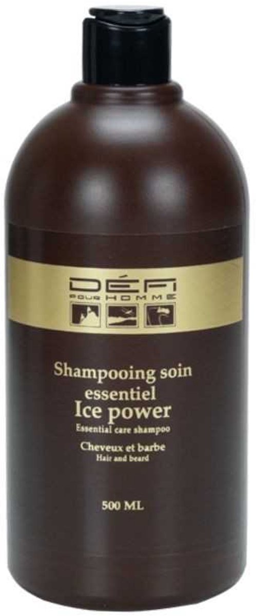 Defi Pour Homme - Ice Power - Essential Care Shampoo - Hair and Beard - 500ml
