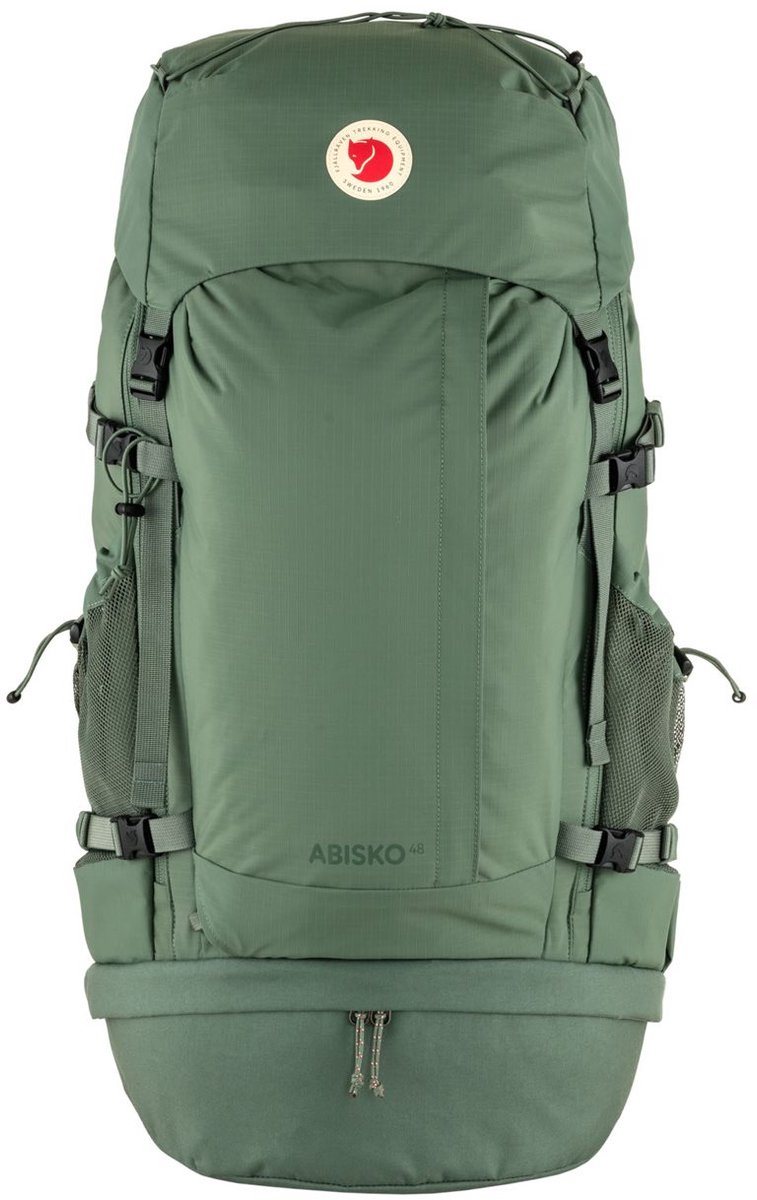 Fjällräven Toeristische rugzak Rugzak Abisko Trek 48 Backpack Patina Green Groene