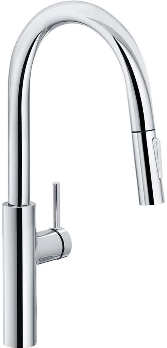Franke Pescara J Eenhendel Mengkraan met Uittrekbare Uitloop en Spray Stand 115.0538.940