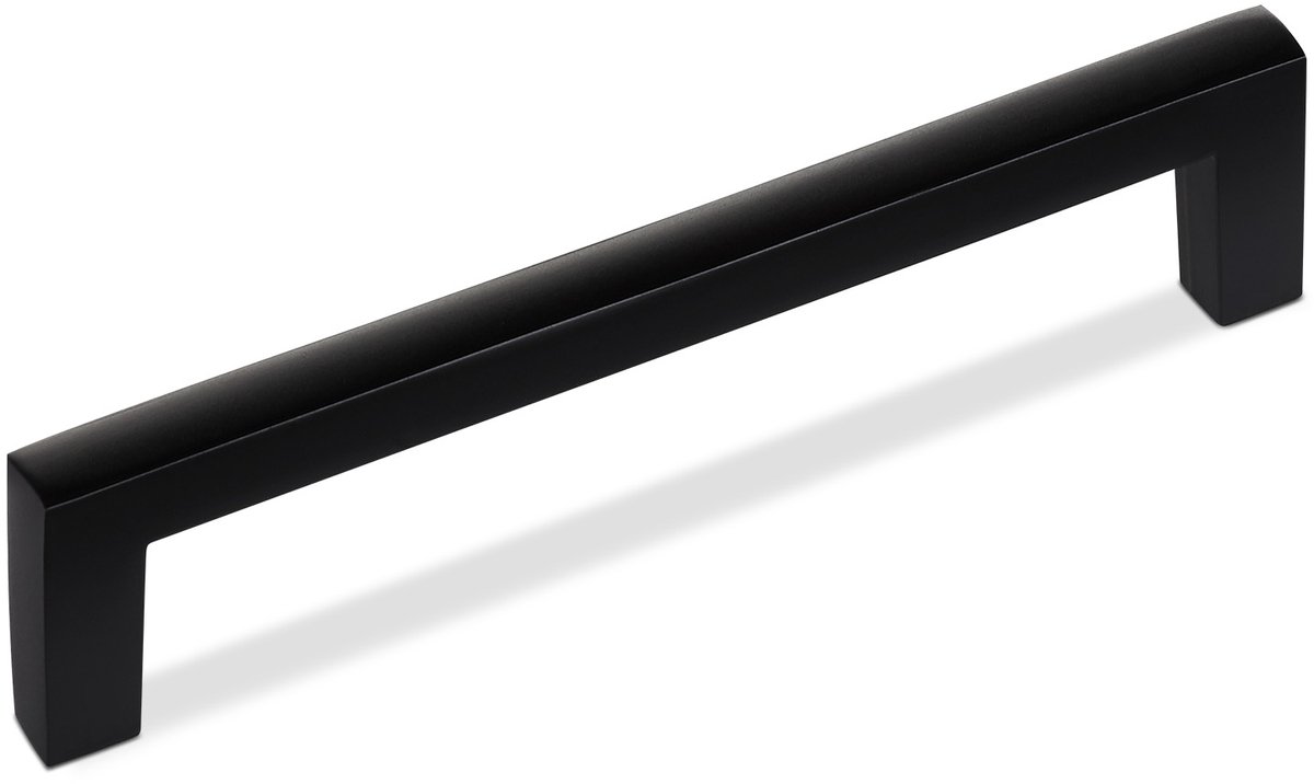 SOTECH 10 x meubelgrepen Blackline I BA 128 mm zwart mat, kastgrepen lengte 138 mm x breedte 10 mm x hoogte 28 mm